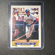 Topps 1993 Series Ken Griffey Jr. Seattle Mariners Base Set #179 Baseball Card