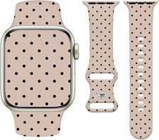 Soft Silicone Strap Compatible with Apple Watch Series 7 8 9 38-44mm