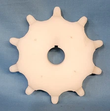 PLASTIC CONVEYOR ROLLER SPROCKET BORE: 1-1/4" PITCH: 1-3/4"  CHAIN #140 10 TEETH