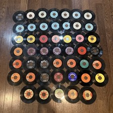 45 RPM Vinyl Records Lot Of 47 - 50s/60s Funk Soul R B Doo-Wop Rock Pop Vintage