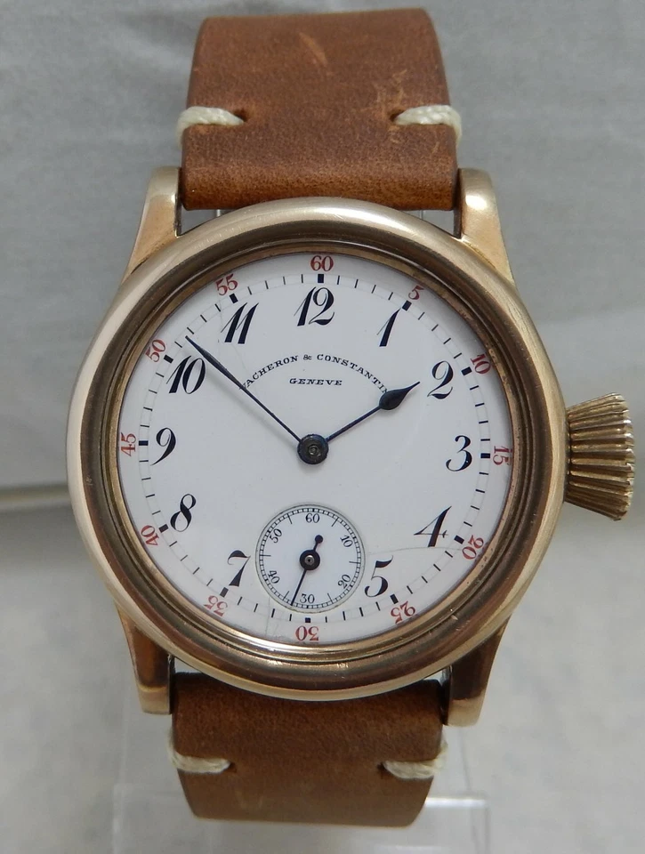 Movimiento Reloj Bolsillo Vacheron Constantin En Bronce Personalizado 35mm Estuche Muñeca 1912 Foto 3 de 4