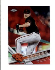 MARK MELANCON 2017 TOPPS CHROME #106 RED REFRACTOR PARALLEL #5/5 (RARE) BD4886