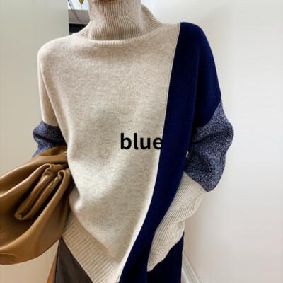 Collo Alto Maglioni Tipo Norvegesi Donna Maglione Collo Alto