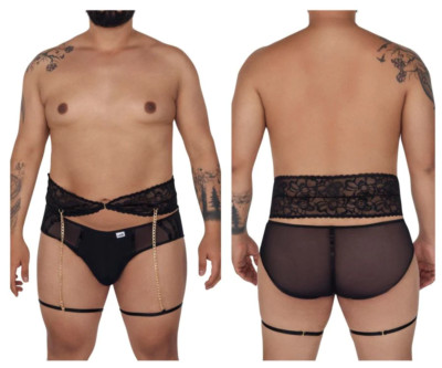 CandyMan 99703X Garter Briefs Two Piece Set