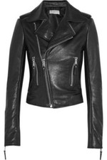 Black Women's Lambskin Slim Fit Biker Style Real Leather Jacket