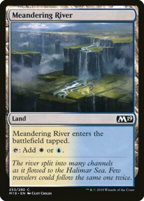 Magic MTG Tradingcard Core Set 2019 Meandering River 253/280