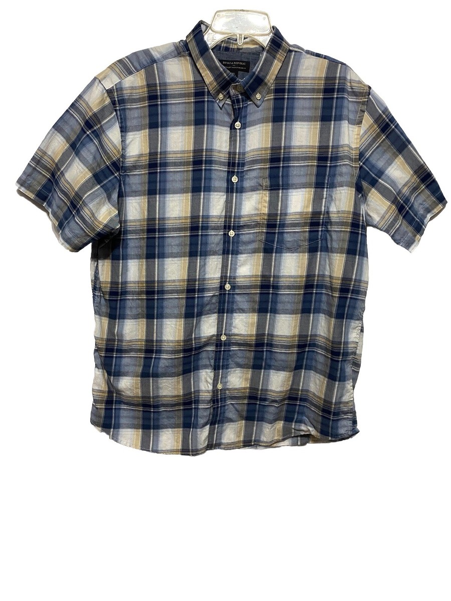 Mens Shirts Banana Republic Stretch Shirt Banana Republic Cotton Stretch  Grant Fit Oxford Shirt Men Size