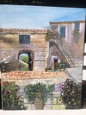 Quadro ad olio tela tela tela fatta in casa tela 40,5 cm x 5o,5 cm