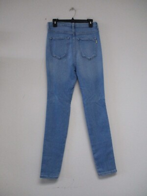 Vibrant MIU Jeans Women Size 15 Blue Distressed Skinny Stretch