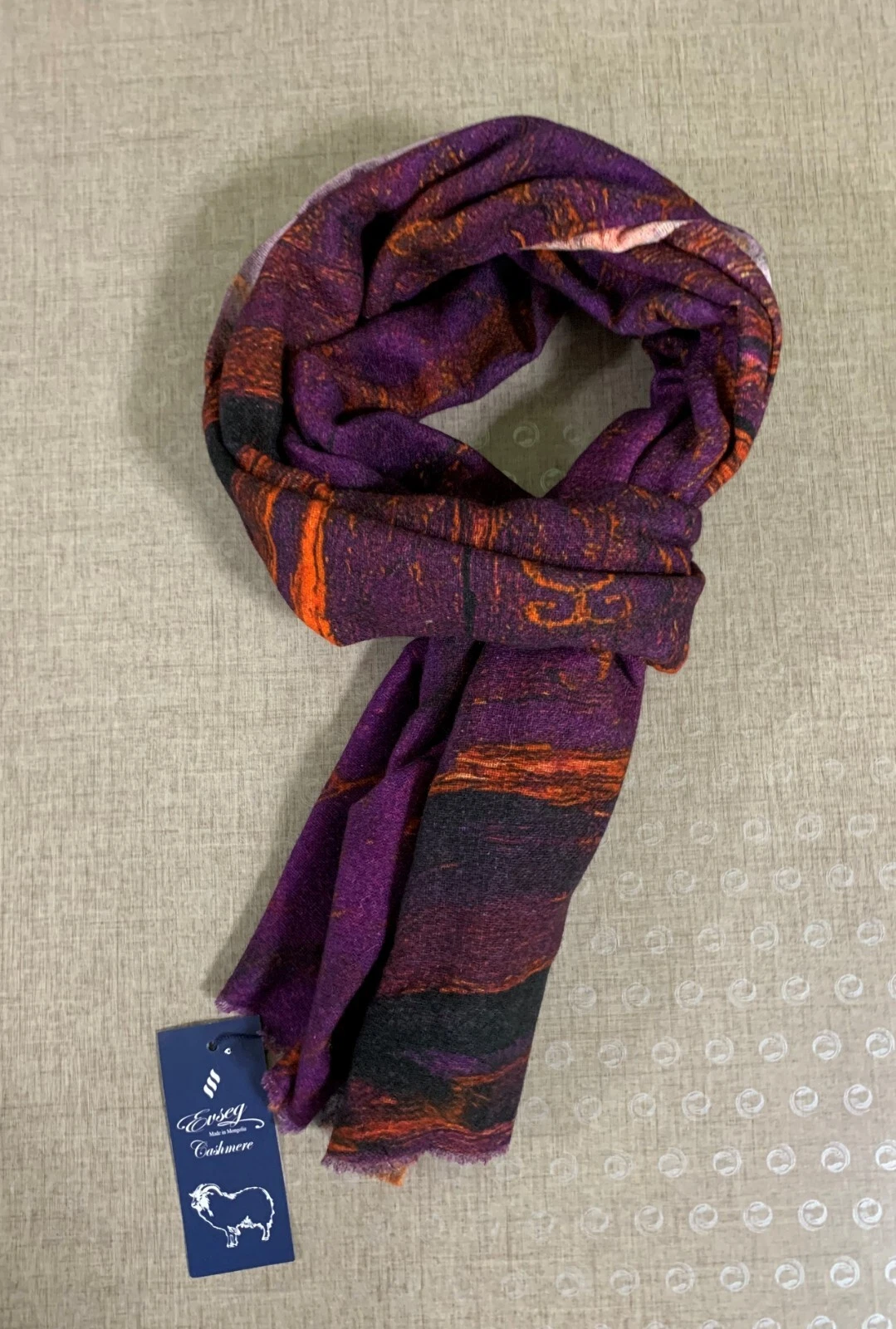 Mongolian Cashmere Women's Scarf 190x70cm Ultra Soft Natural Very Warm 1pcs