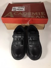 Academie Gear Boys Size 8.5M Black Adjustable Shoes