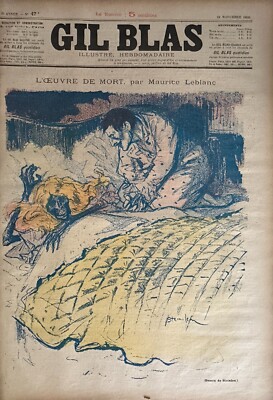 Gil Blas Steinlen Und Balluriau 1895 Nr. 47 L'Artwork Von Tod Maurice Leblanc
