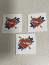 DUTCH BROS Promo Temporary Tattoo Heart Arrow - New - Set of 3