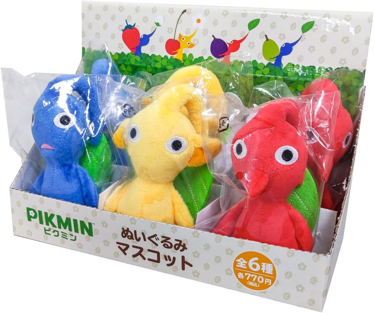 ピクミン キーホルダーセット Complete 6 BOX Pikmin Red Blue Yellow Key Chain Plush Doll