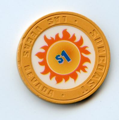 1.00 Chip from the Suncoast Casino Las Vegas Nevada
