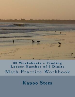 30 Worksheets - Finding Larger Number Of 6 Digits: Math Practice Workbook