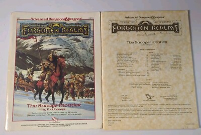 1988 Advanced AD&D Forgotten Realms FR5 The Savage Frontier TSR 9233