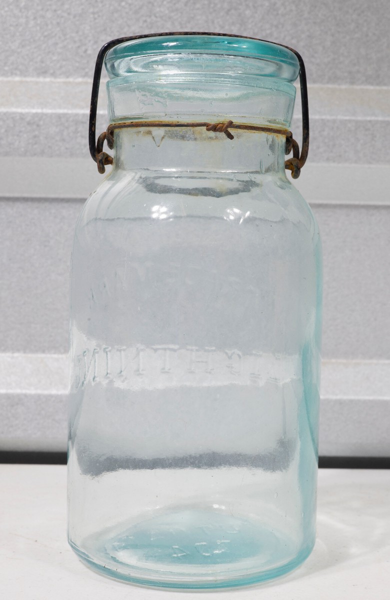 Vintage Trade Mark Lightning Mason Fruit Jar - Quart
