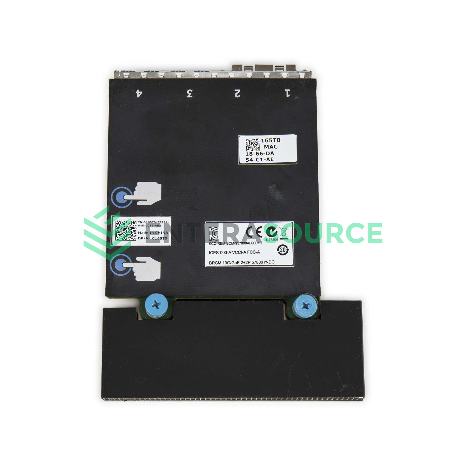 Scheda Di Rete Dell Broadcom 57800S 165T0 – 4 Porte 10 Gb/s (RJ-45 E SFP) – Usata Ma Funzionante