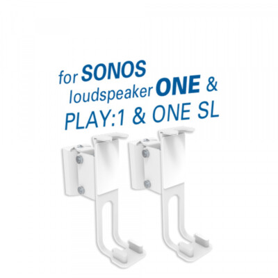 my wall HS 17 AWL - 2 Wandhalter für Lautsprecherboxen SONOS ONE SL PLAY:1 HS17A