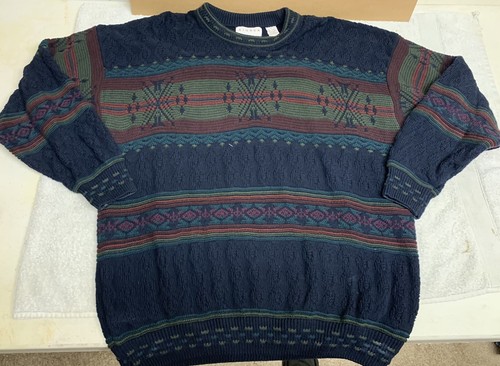 Mens Vintgage Aigner Designer XL Multi 