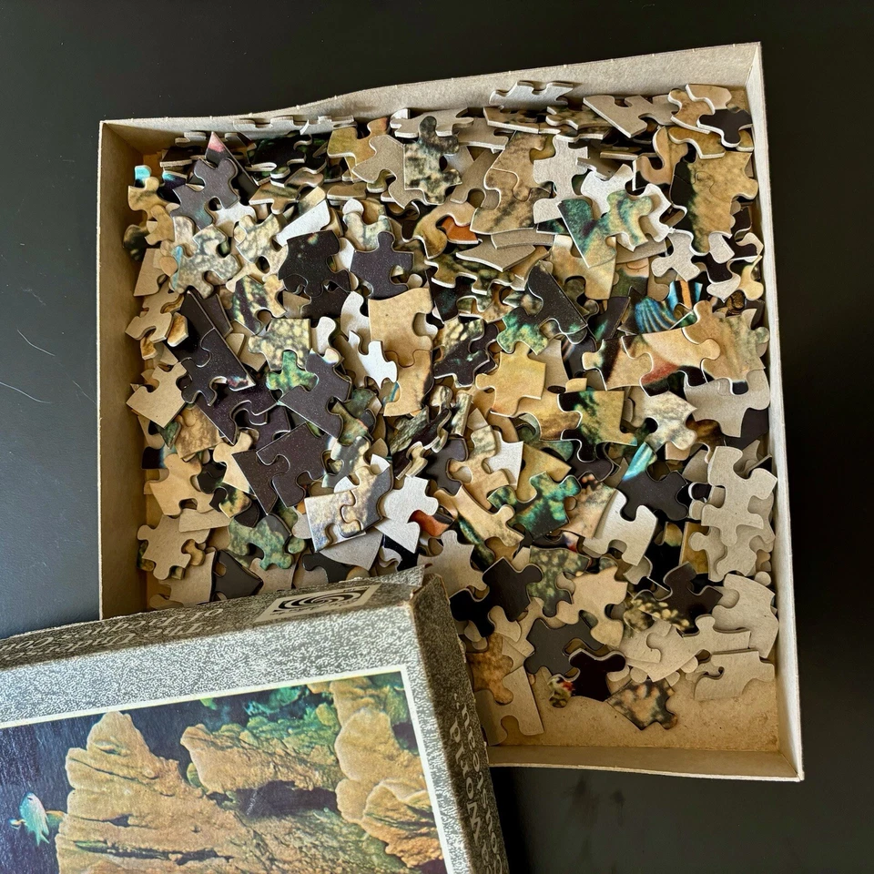 Rompecabezas de colección THE UNDER SEA WORLD OF JACQUES COUSTEAU Parker Bros Coral Foto 3 de 4