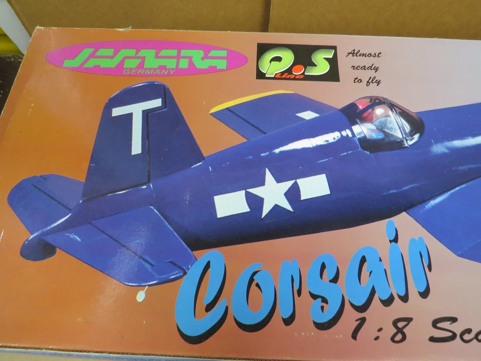 NOS Jamara Germany ARF Corsair RC WWII War Plane 61.4" 1560 mm WS 7.71 Lb 3.5 Kg - Image 2 of 4