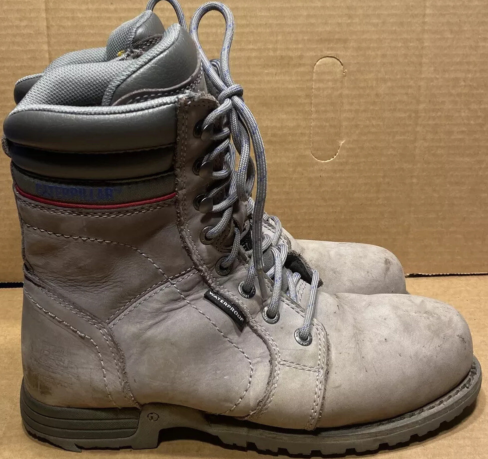 Caterpillar CAT Women's Size 9 W Grey 8" Echo Waterproof Steel Toe