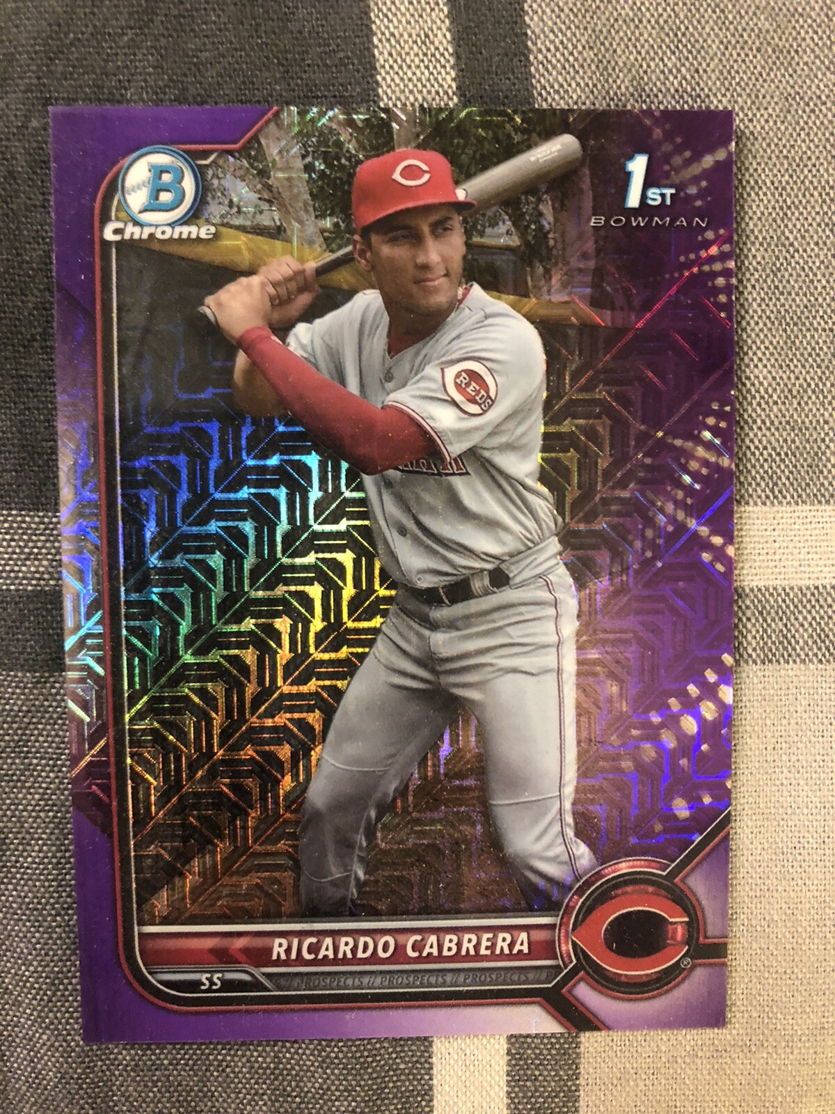 2022 Bowman Chrome Ricardo Cabrera #BCP-158 1st Purple Refractor /250