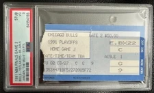 MICHAEL JORDAN NBA Finals Game 2 Bulls vs. Lakers "The Move" TICKET STUB PSA 3