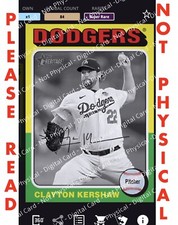 Topps BUNT App DIGITAL Clayton Kershaw Dodgers Signed Heritage SuperRare