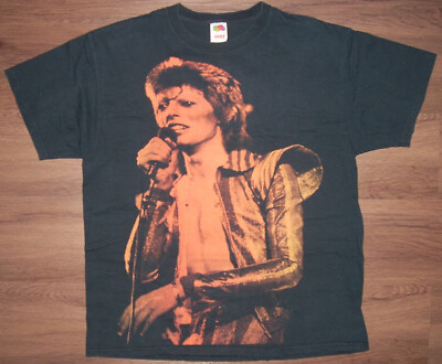 Vtg David Bowie Ziggy Stardust Full Size Image T-Shirt X-LARGE