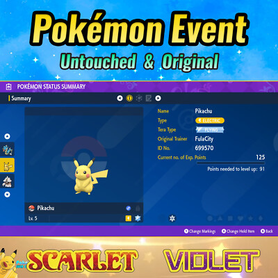 Pikachu  Event Flying Pikachu from Pre-Order   POKEMON SCARLET VIOLET  