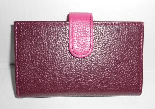 burgundy womens wallet