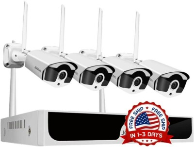 Sistema De Cámara De Seguridad Inalámbrico NVR Audio Visión Nocturna Clara Buena