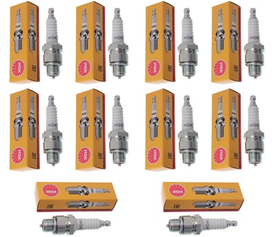 10x Zündkerze NGK BPR7HS für Roller 2T LONGJIA GENERIC BARTON BAOTIAN BENZER SYM