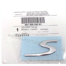 Porsche 911 991 S Chrome Emblem Logo For Carrera S 4s 99155924301 New Genuine