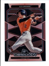 ALEX BREGMAN 2020 CHRONICLES OBSIDIAN #51 ELECTRIC ETCH RED #11/25 BA8950