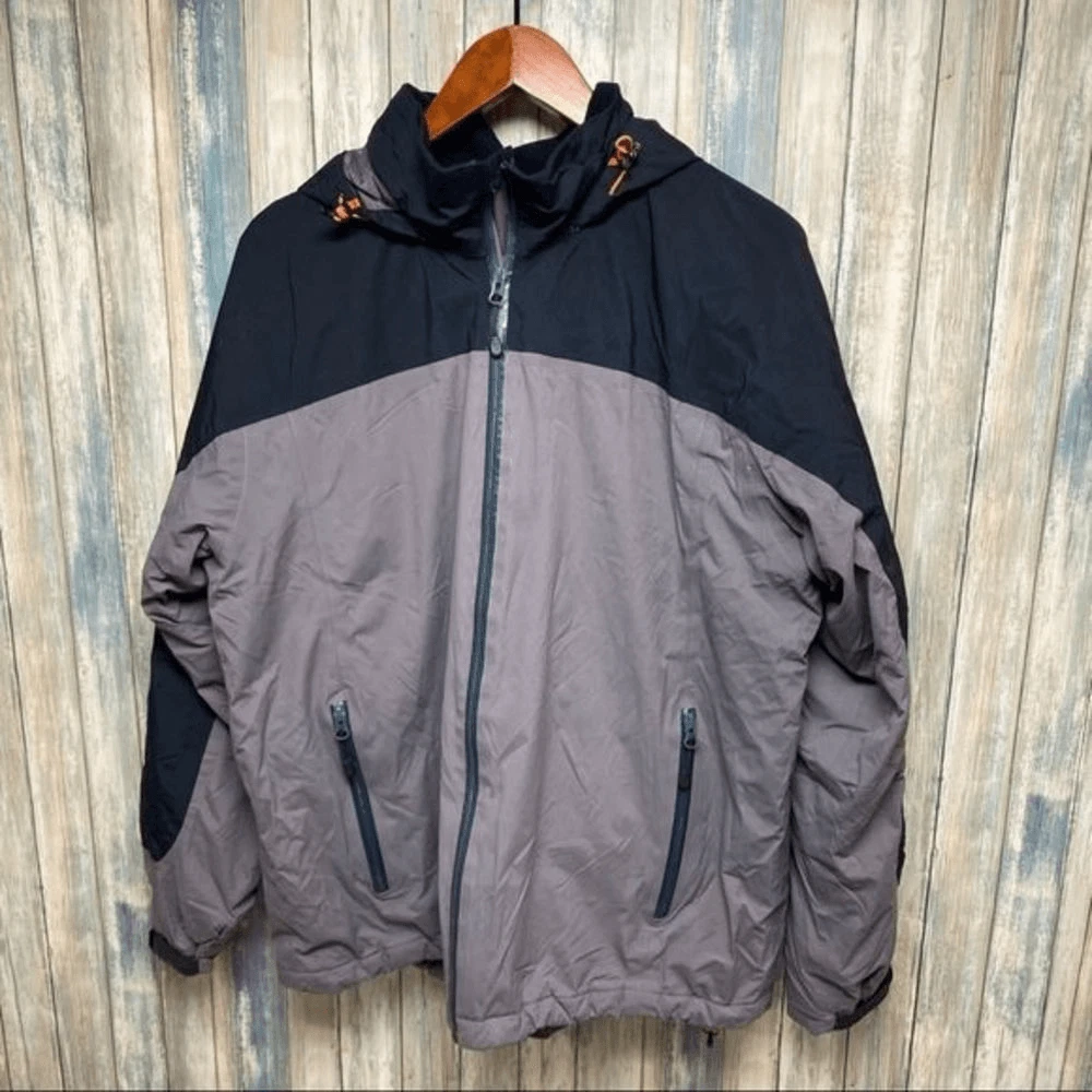Lands End Men’s Coat sz L Nylon Insulated Waterproof