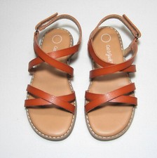 Toddler Girls Ankle Strap Sandals Cognac, NWT, cat Jack