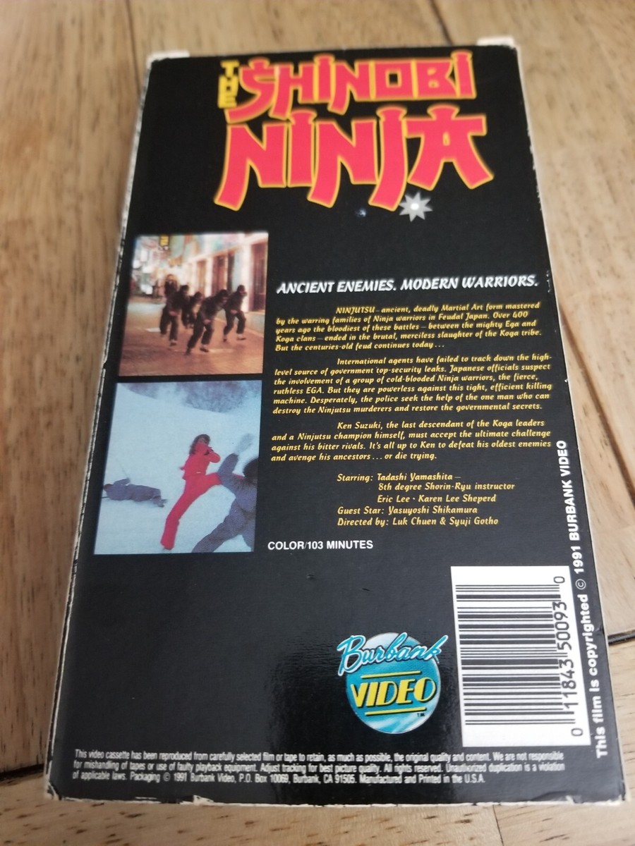 The Shinobi Ninja VHS (1981) - cult vhs - tadashi yamashita | eBay