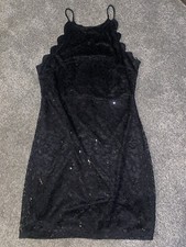 Black Party Dress, Cocktail Dress, Sequins And Glittering