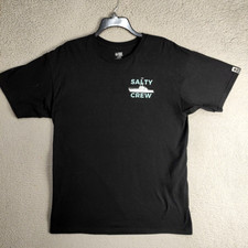 Salty Crew Shirt Adult Extra Large Black Graphic Sink or Swim Short Sleeve Mens