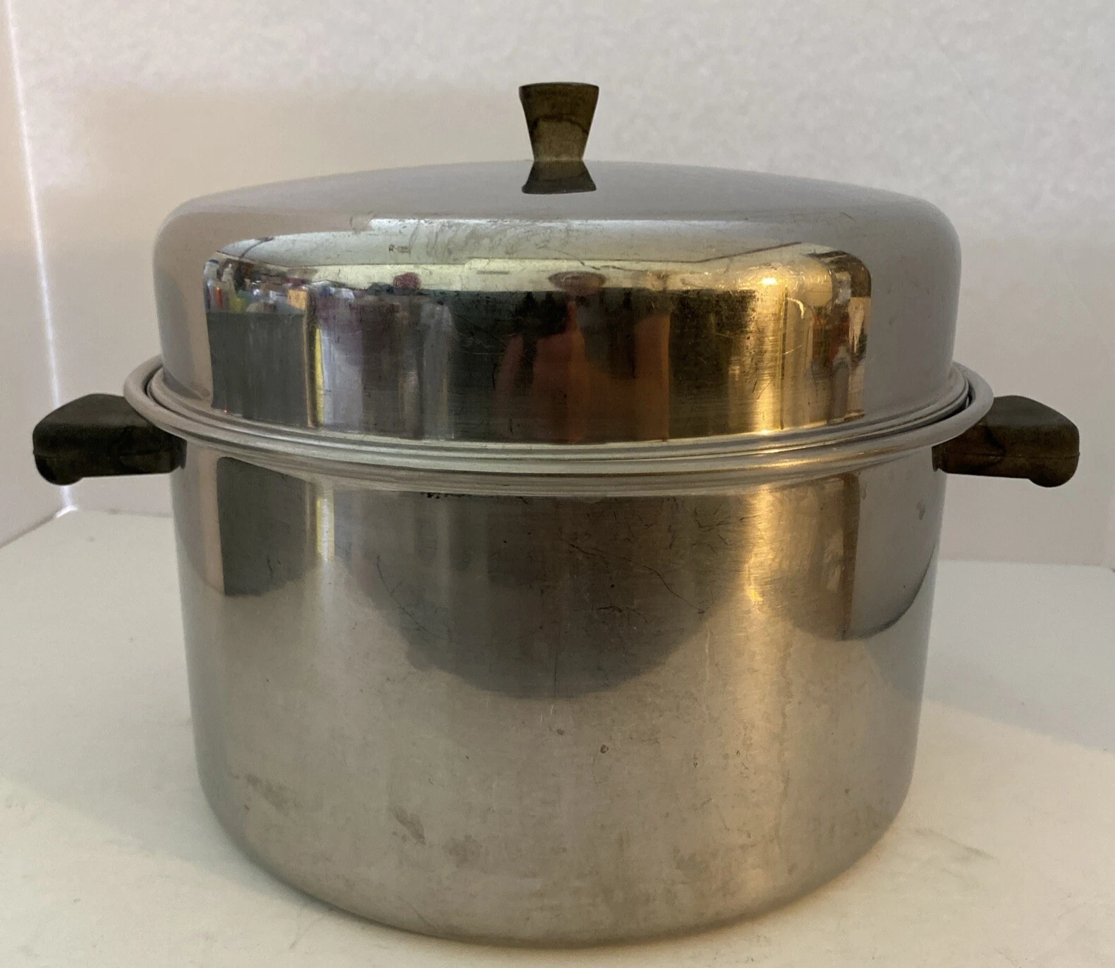 Vtg 10 Qt Stockpot Plus Removable Egg Poacher @166