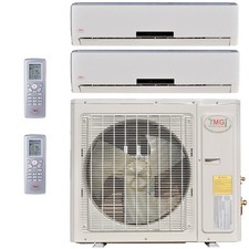 Ymgi Mini Split Air Conditioner Heat Pump Ductless Multi 2 Zone 9000 18000 Btu