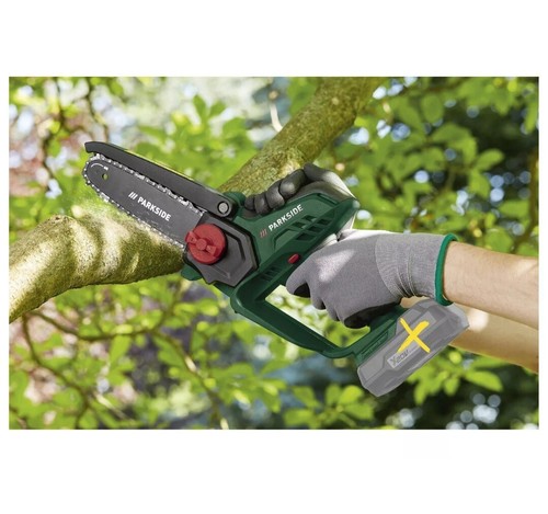 Sega elettrica a batteria per potatura potatrice Parkside PGHSA 20-Li B motosega - Foto 3 di 8