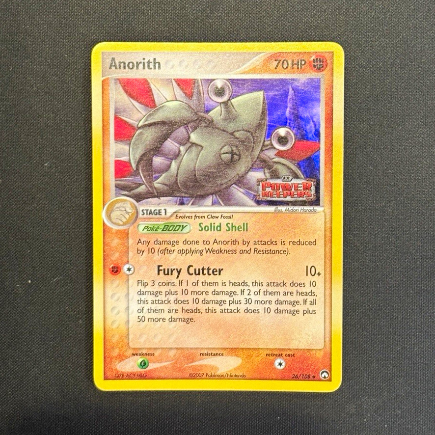 Anorith 26/108 Reverse Holo Power Keepers Pokémon TCG