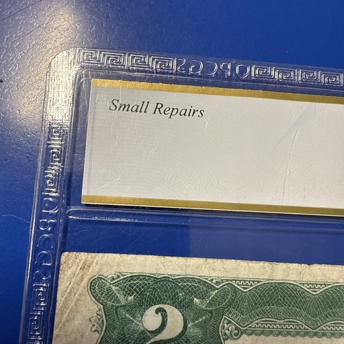 1899 $2 Mini Porthole Silver Certificate - Fr. 257 - PCGS VF20 Details - Picture 3 of 11
