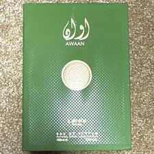 Lattafa Pride Awaan Eau de Parfum Natural Spray, Regular Size 3.4 fl oz
