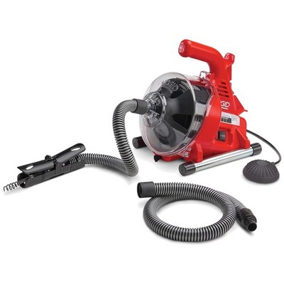 Professional 120V Drain Cleaning Kit with 2-Piece Guide Hose & AUTOFEED Function